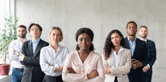5 steps to preventing workplace harassment and misconduct Young, diverse professionals taking a stand against workplace harassment