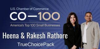 U.S. Chamber of Commerce CO-100 Honoree: Heena & Rakesh Rathore