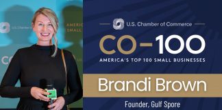 Brandi Brown: U.S. Chamber of Commerce C0-100 Honoree Brandi Brown, Gulf Spore