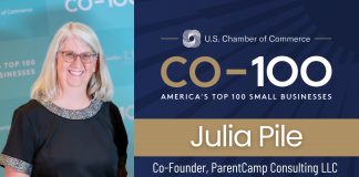 Julia Pile: U.S. Chamber of Commerce C0-100 Honoree Julia Pile of ParentCamp Consulting shares how her company bridges gaps between schools, parents, and communities.