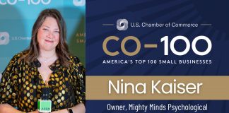 Nina Kaiser: U.S. Chamber of Commerce C0-100 Honoree Nina Kaiser of Practice San Francisco shares how her mental health center helps kids, teens, and adults build essential life skills.