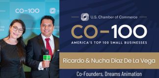 Ricardo & Nucha Diaz De La Vega: U.S. Chamber of Commerce C0-100 Honoree Ricardo Diaz De La Vega, Nucha Diaz De La Vega, Dreams Animation